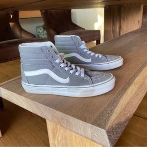 Vans gray Sk8-Hi size 6.5 women’s, great condition